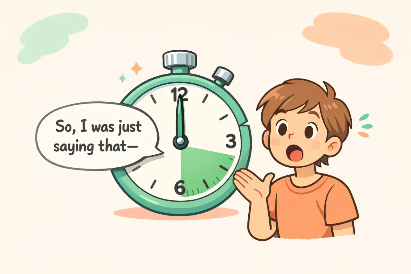 Illustrazione della Dettatura Apple che si interrompe a metà frase a 60 secondi mentre l'utente sta ancora parlando